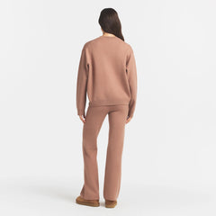 SWEATER KNIT LOGO PANT | SIENNA EGRET