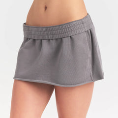 BOYFRIEND FLEECE MINI SKIRT | SHADOW