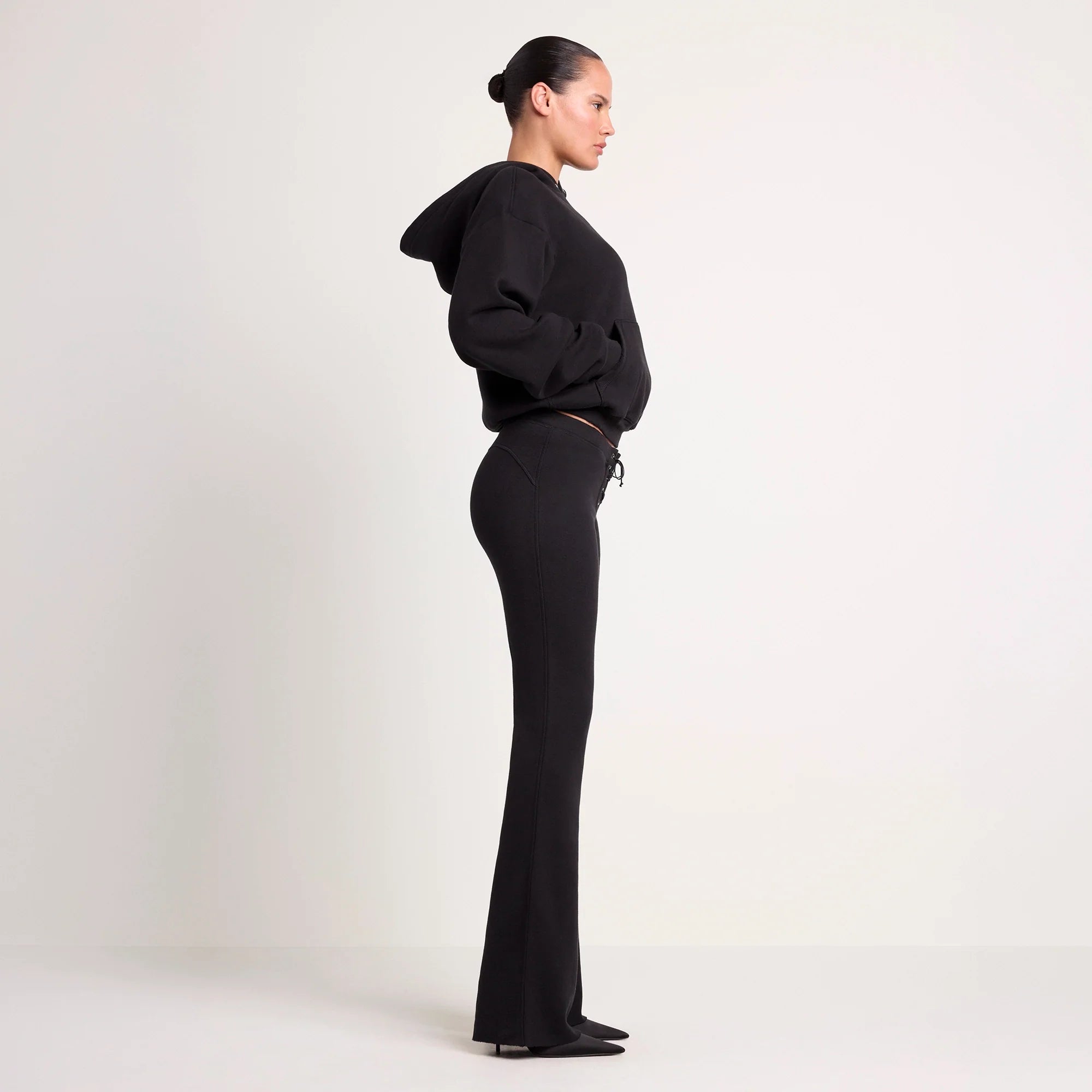 LUDOVIC DE SAINT SERNIN X SKIMS COTTON FLEECE HOODIE | ONYX