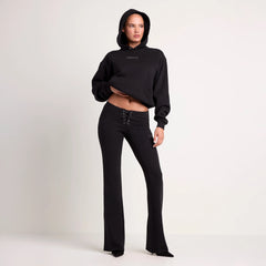 LUDOVIC DE SAINT SERNIN X SKIMS COTTON FLEECE HOODIE | ONYX