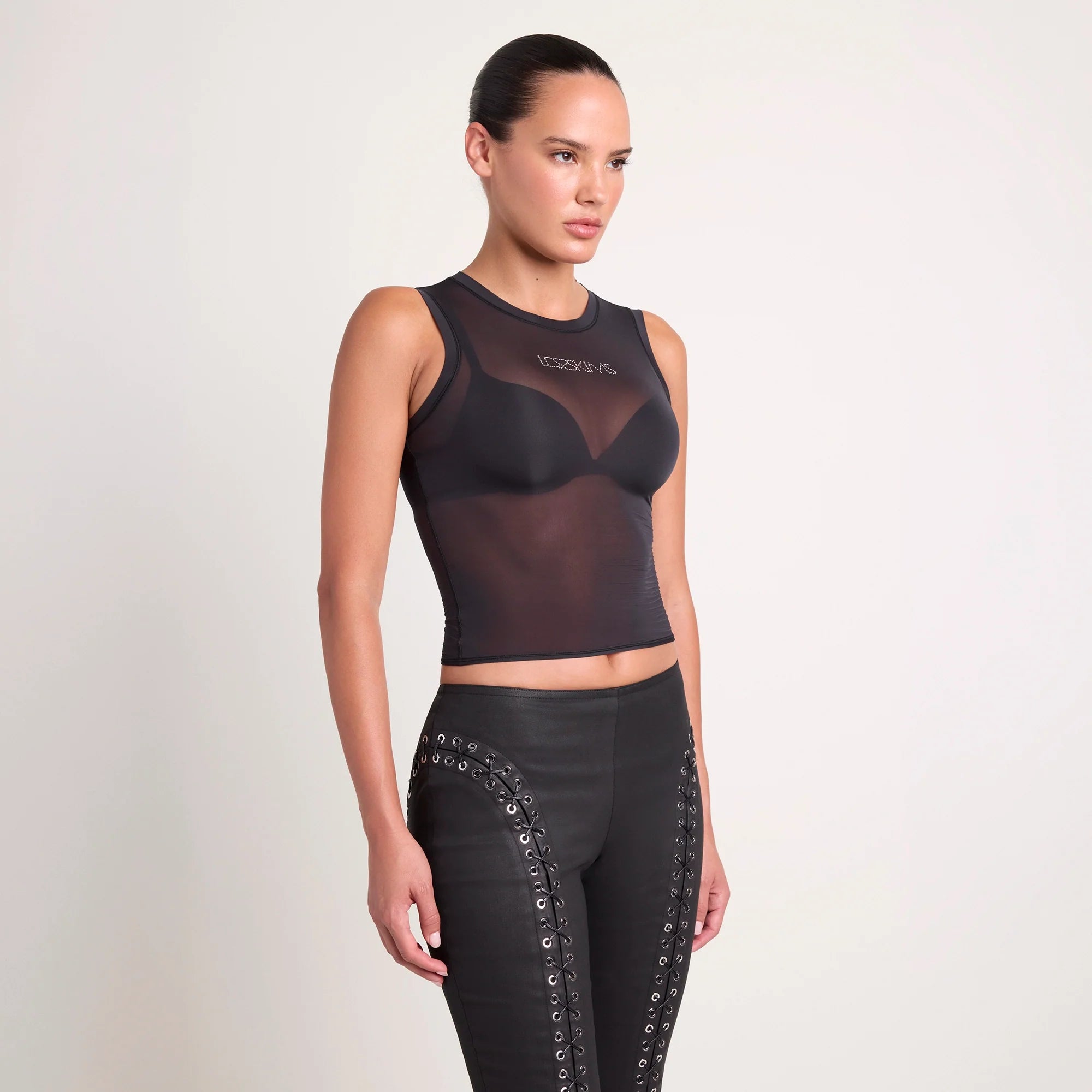 LUDOVIC DE SAINT SERNIN X SKIMS MILKY SHEER TANK | ONYX