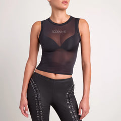 LUDOVIC DE SAINT SERNIN X SKIMS MILKY SHEER TANK | ONYX