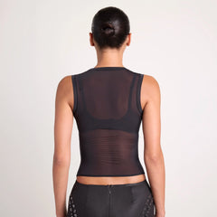 LUDOVIC DE SAINT SERNIN X SKIMS MILKY SHEER TANK | ONYX