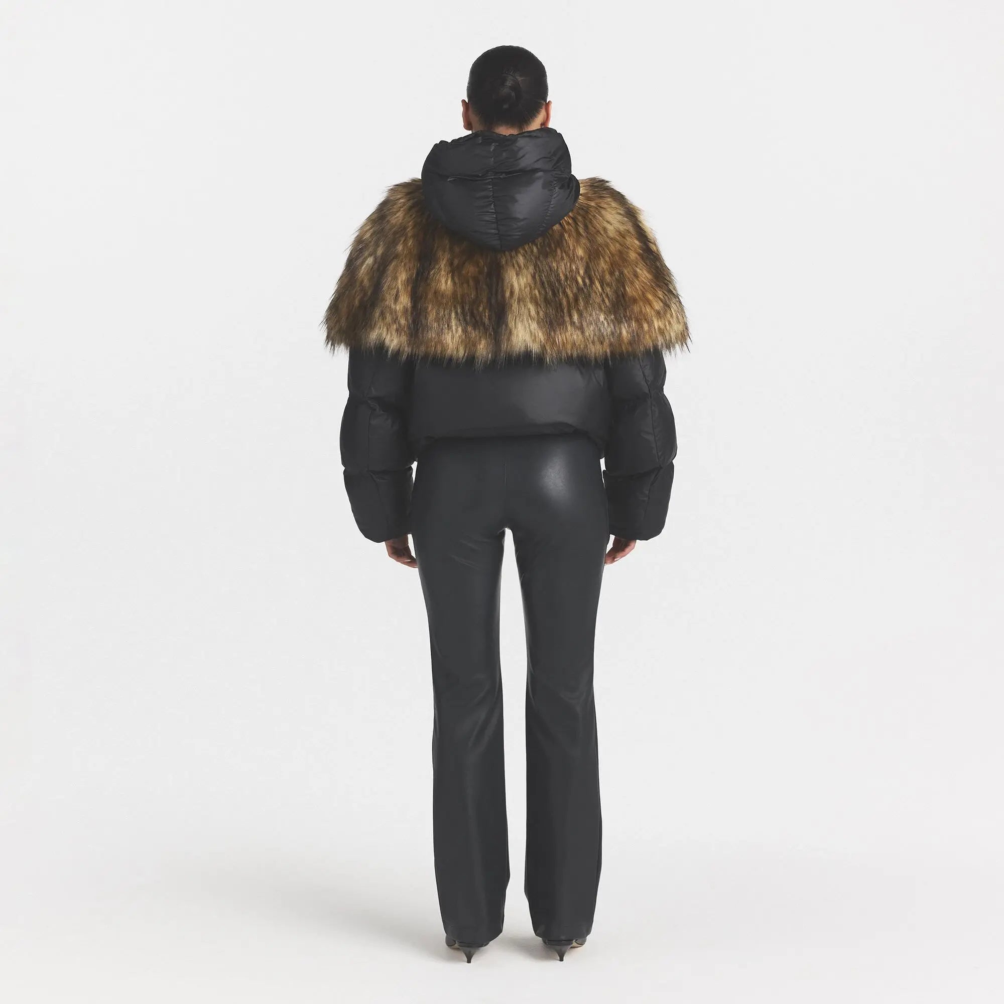 FAUX FUR STOLE | NEUTRAL ONYX MULTI