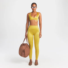 NikeSKIMS SATIN SHINE BONDED WAIST 26" LEGGING | CITRINE