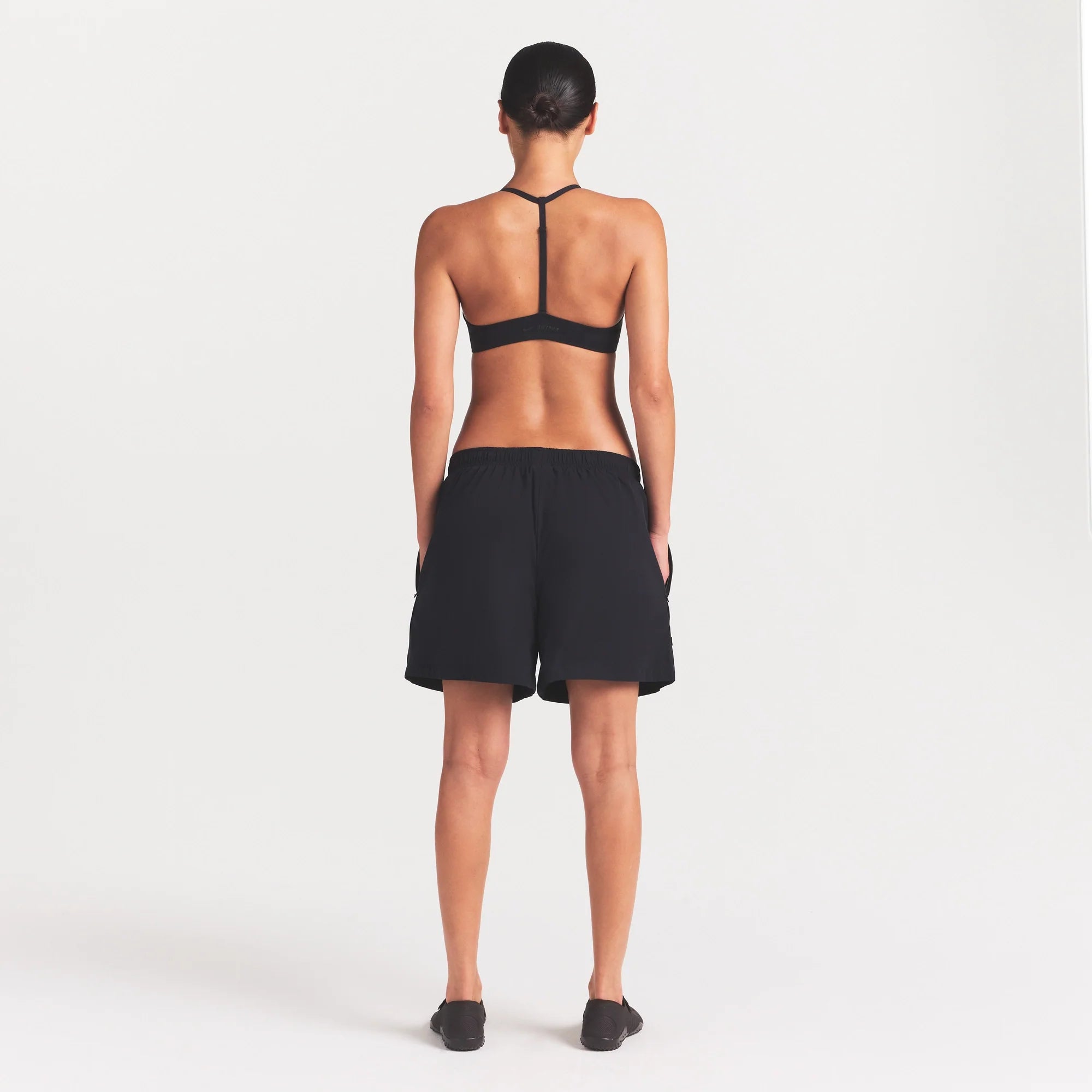 NikeSKIMS STRETCH NYLON 5" TRACK SHORT | OBSIDIAN