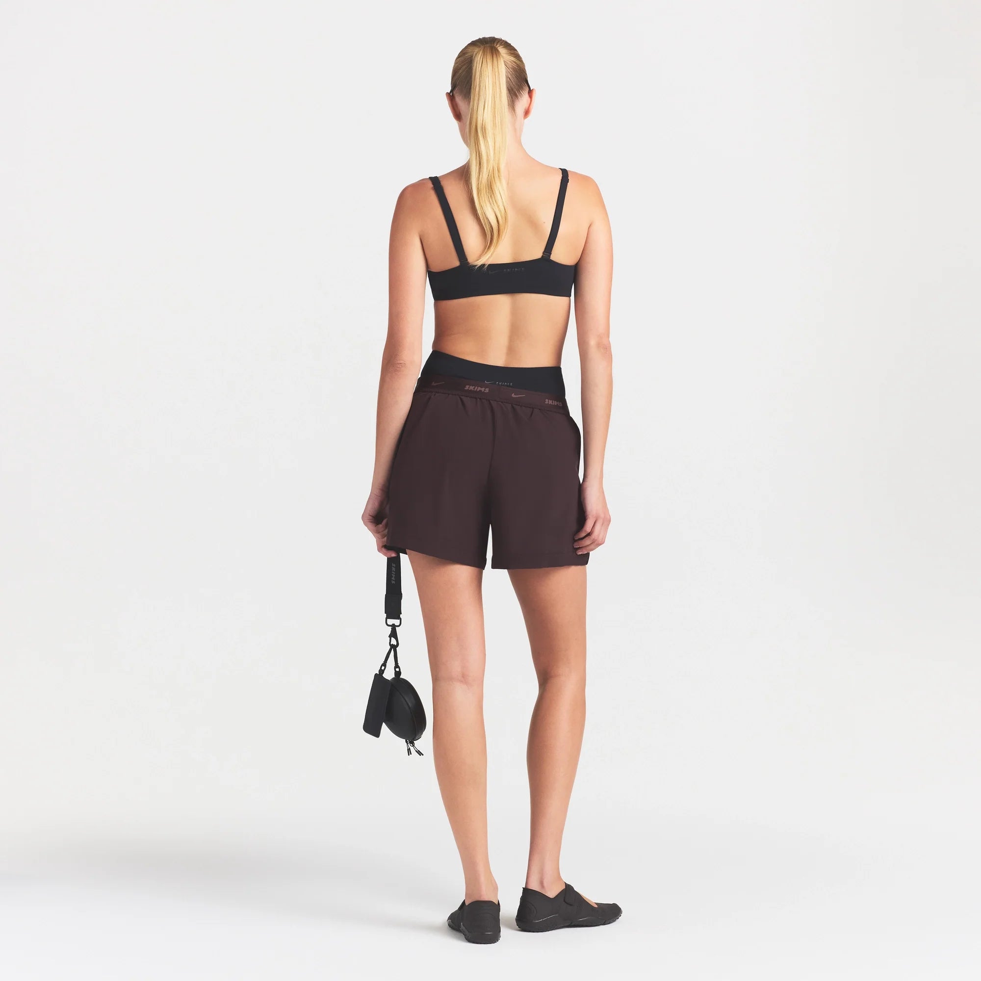 NikeSKIMS STRETCH NYLON 5" TRACK SHORT | DARK ROAST