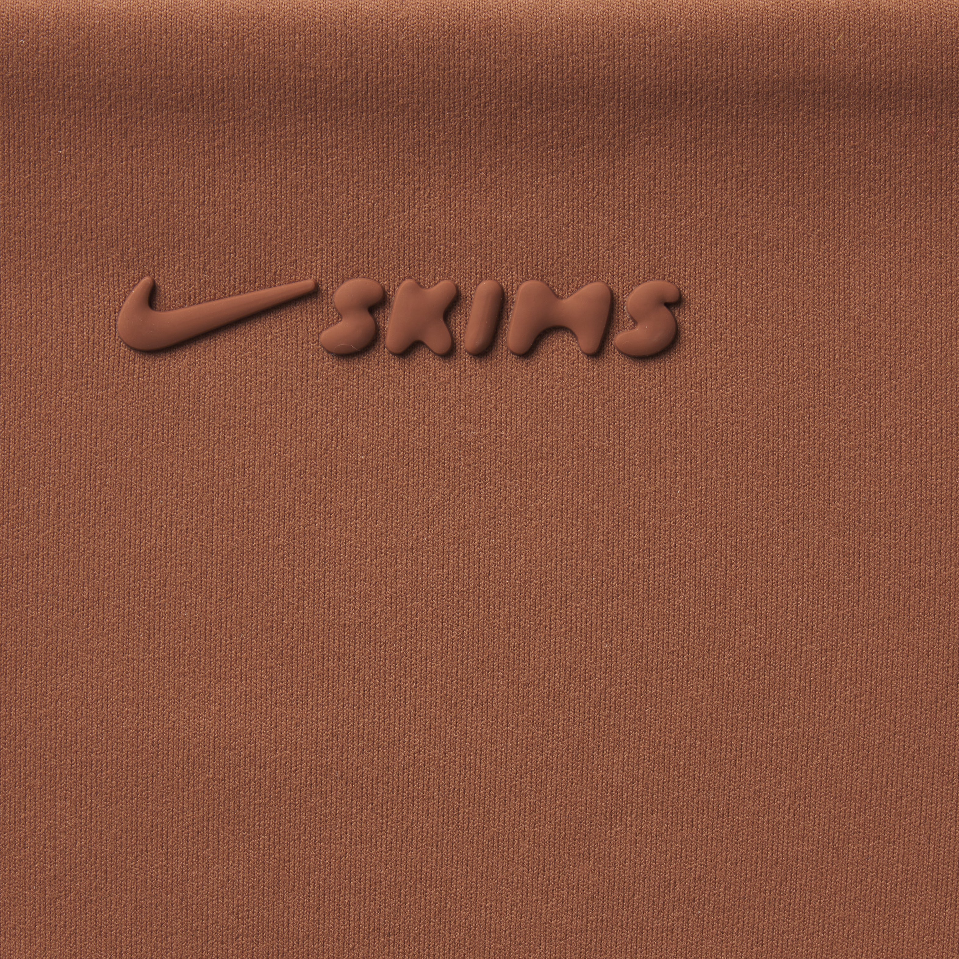 NikeSKIMS MATTE V-NECK BRA TOP | CAROB BROWN