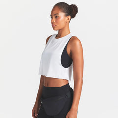 NikeSKIMS PERFORMANCE COTTON BLEND CROP TANK | SNOW