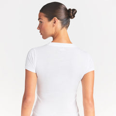 NikeSKIMS PERFORMANCE COTTON BLEND SHORT SLEEVE TOP | SNOW