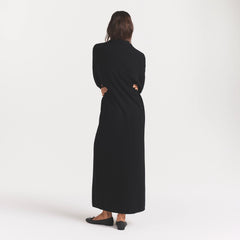 AIRY CASHMERE LONG ROBE | ONYX