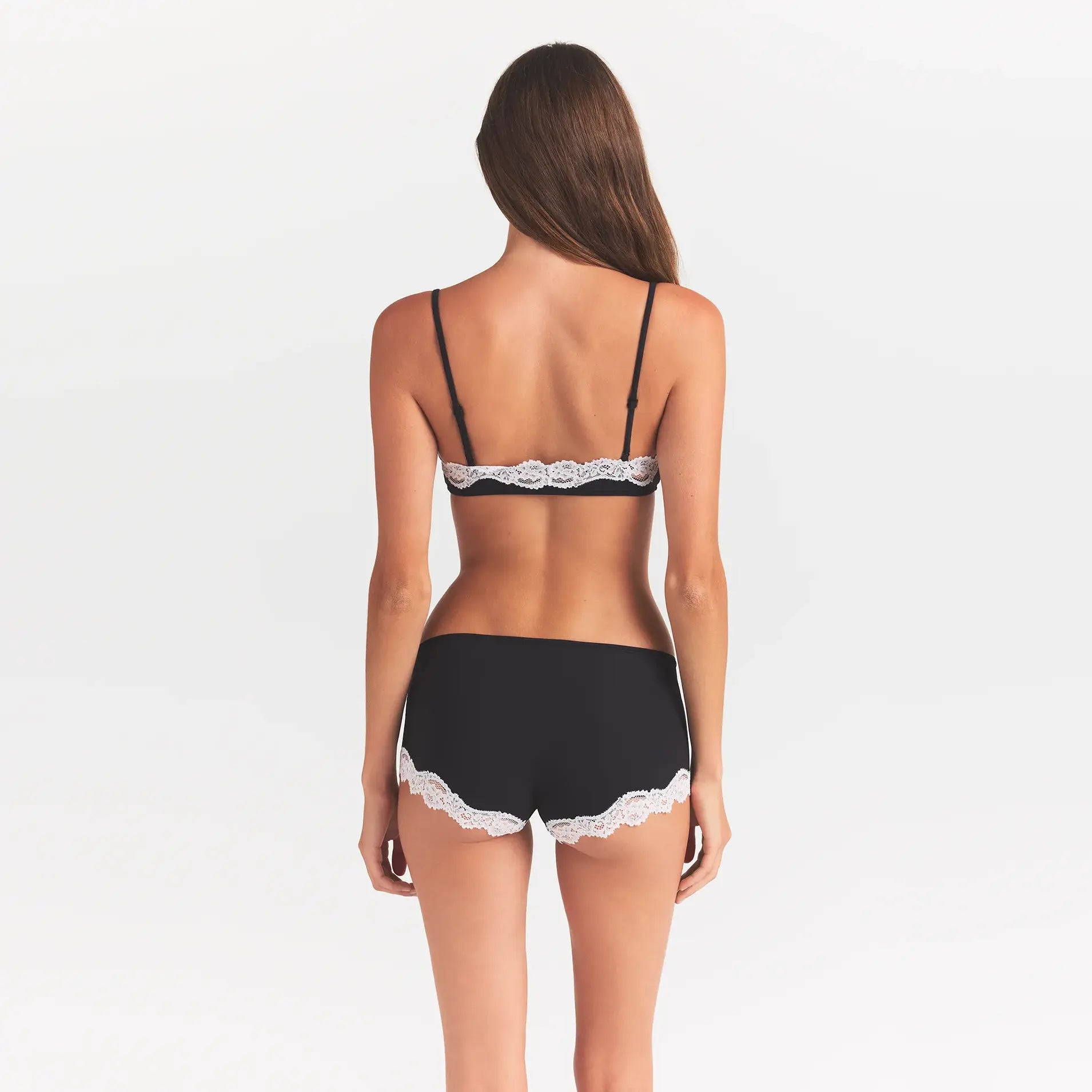 FITS EVERYBODY LACE BOY SHORT | OBSIDIAN CONTRAST