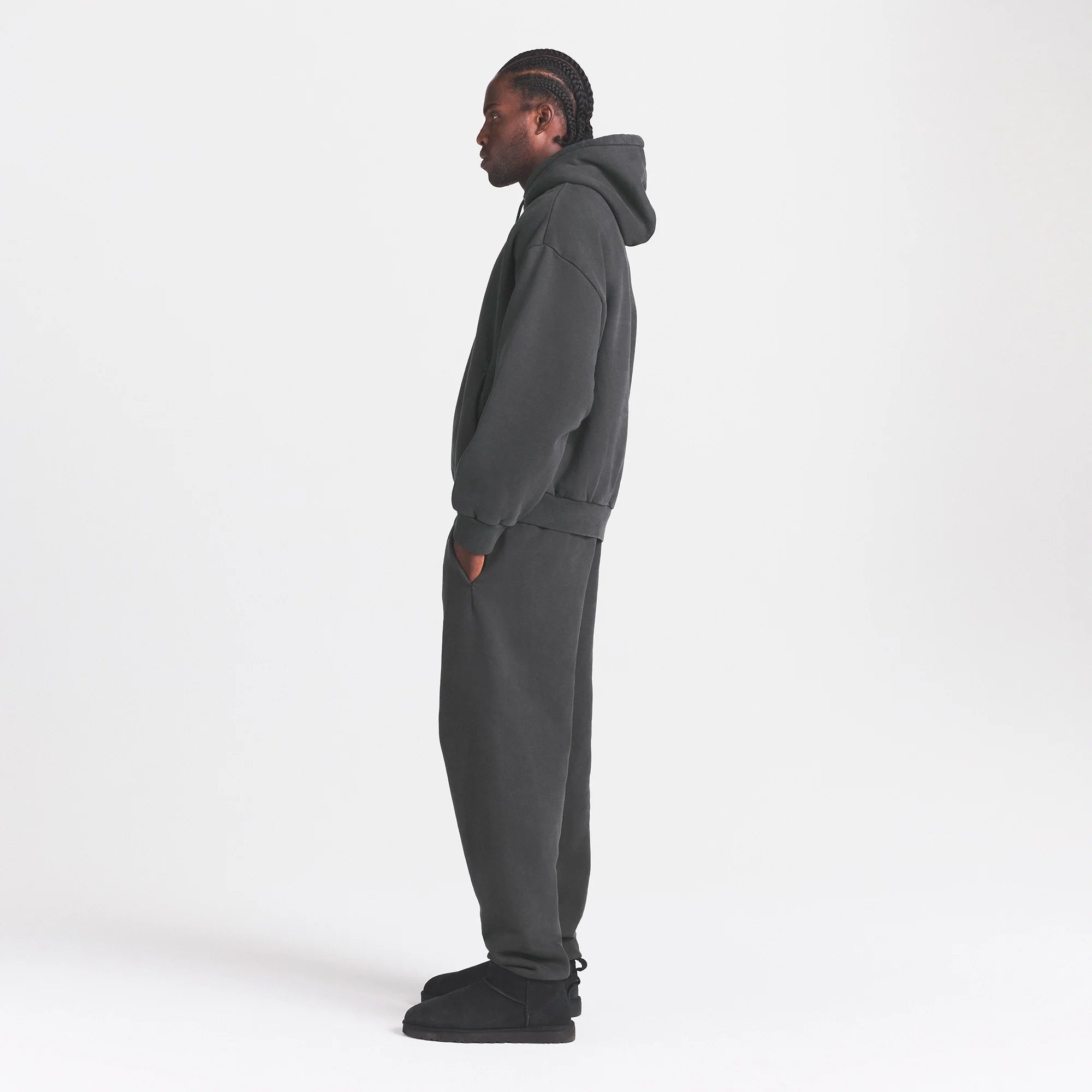 HEAVYWEIGHT FLEECE MENS STRAIGHT LEG PANT | ONYX
