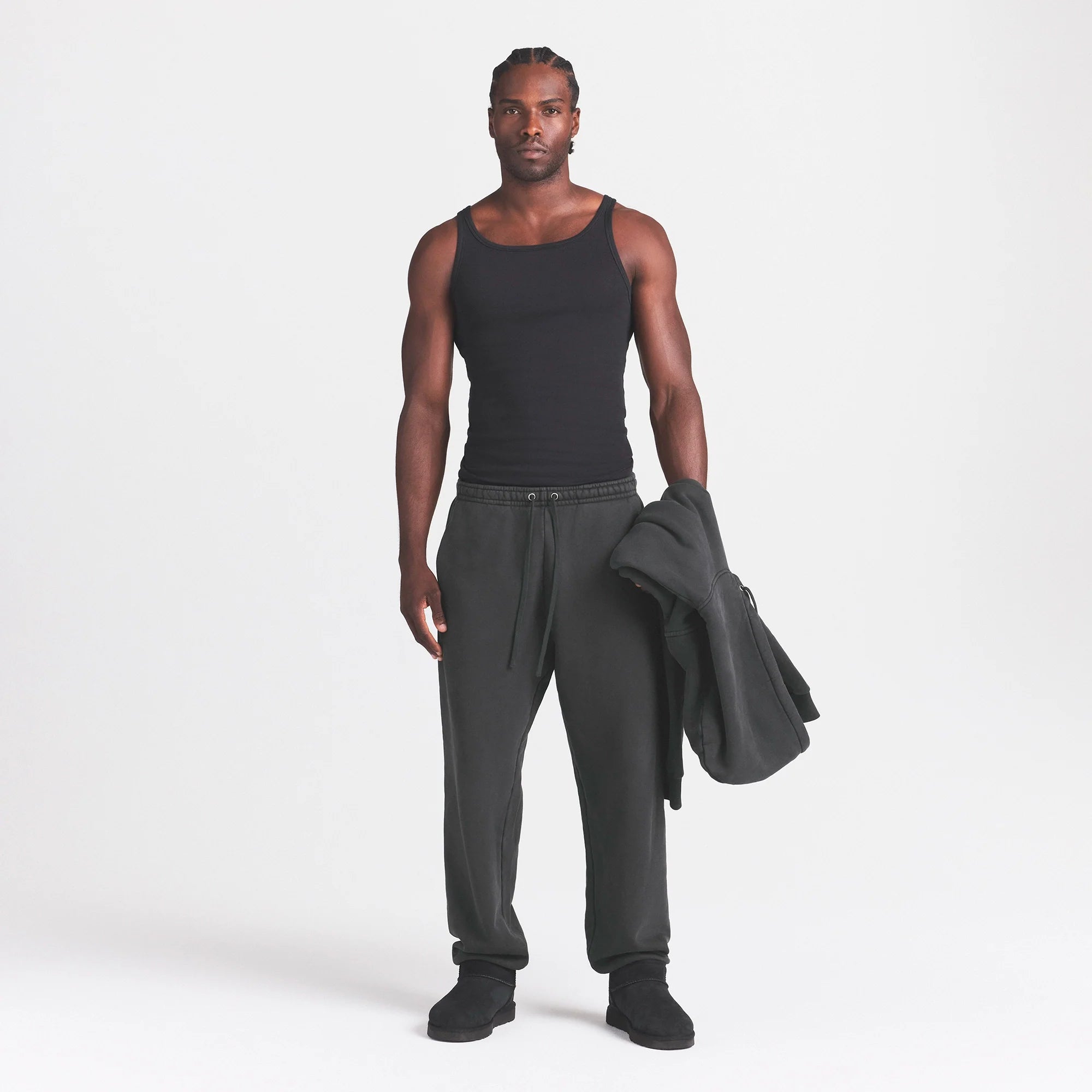 HEAVYWEIGHT FLEECE MENS STRAIGHT LEG PANT | ONYX