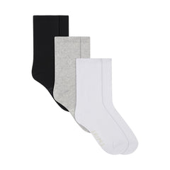 RIBBED CREW SOCK 3-PACK | CORE MULTI