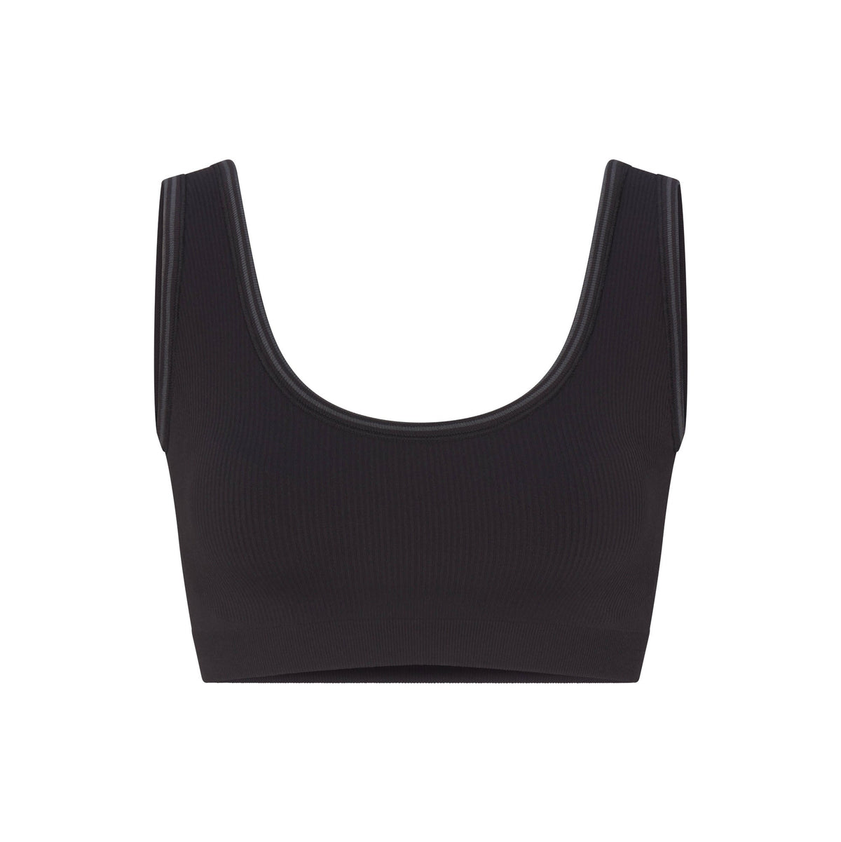 NikeSKIMS RIBBED SEAMLESS SCOOP BRA | OBSIDIAN