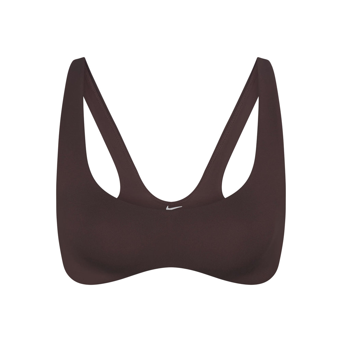 NikeSKIMS MATTE SHAPING SCOOP BRA | DARK SEPIA