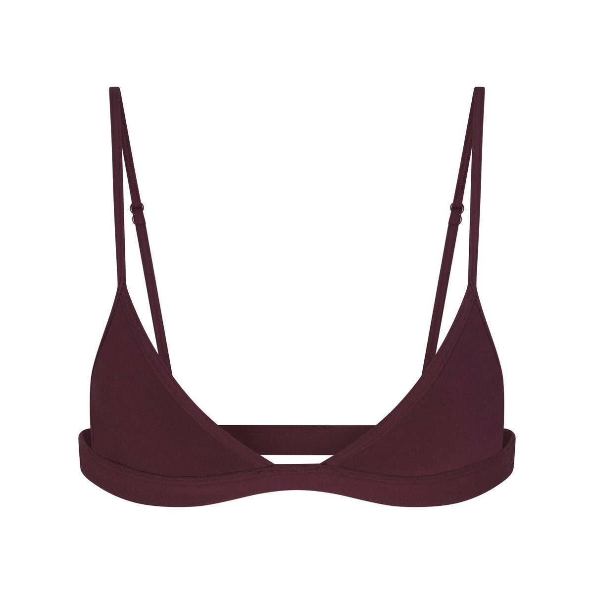 EVERYDAY COTTON TRIANGLE BRALETTE | CURRANT
