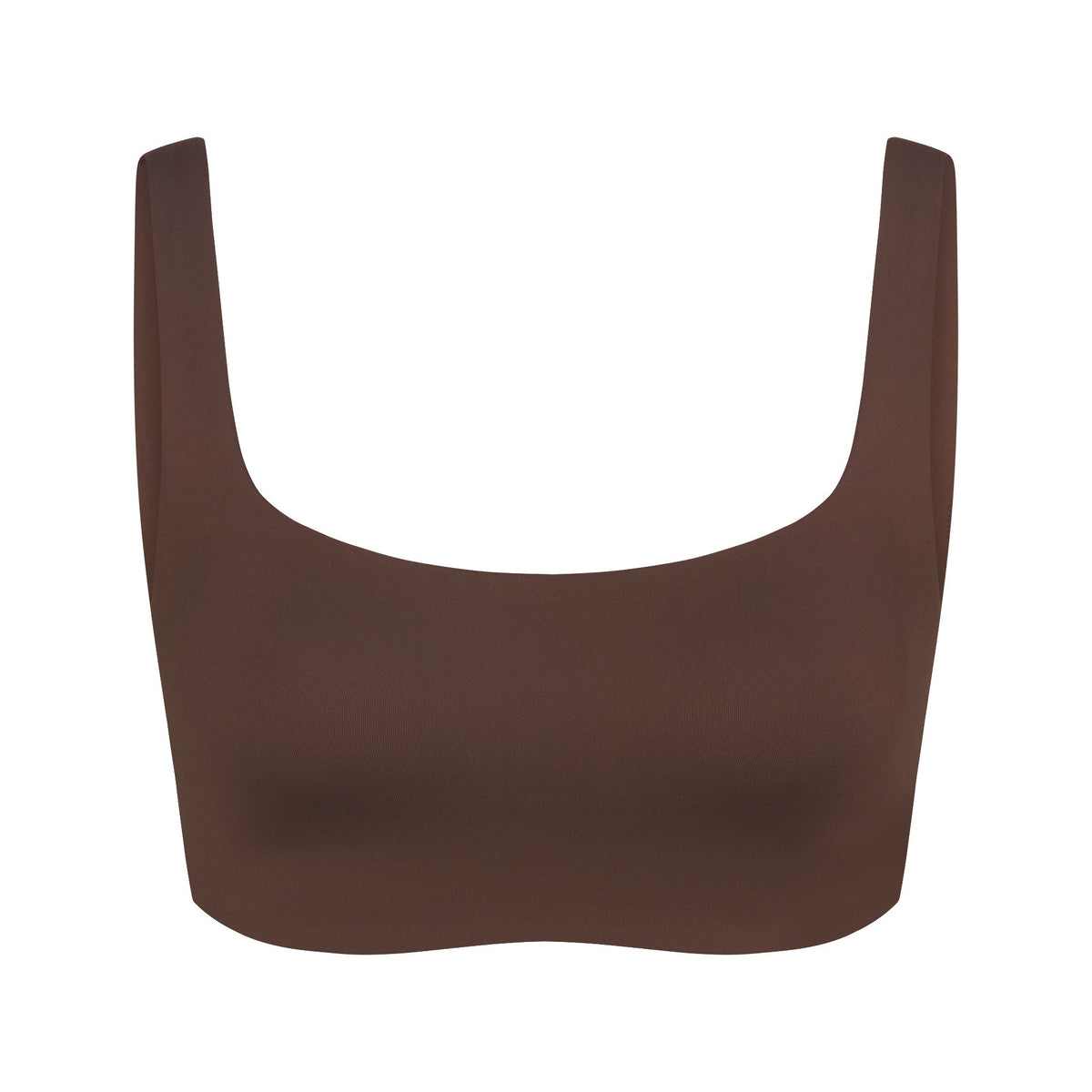 NikeSKIMS MATTE SCOOP NECK BRA | DARK SEPIA