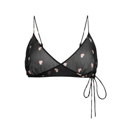 SKIMS ROMANCE SKIMPY WRAP BRALETTE | OBSIDIAN SPACED HEARTS