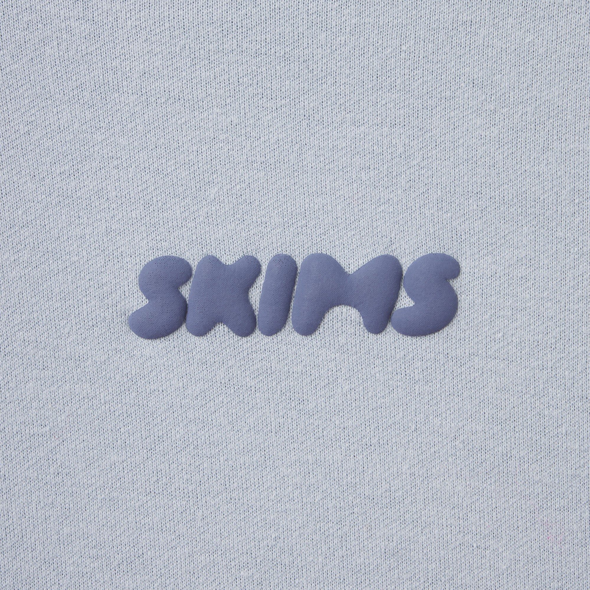 COTTON FLEECE ZIP UP HOODIE WITH EMBOSSED LOGO | FOG