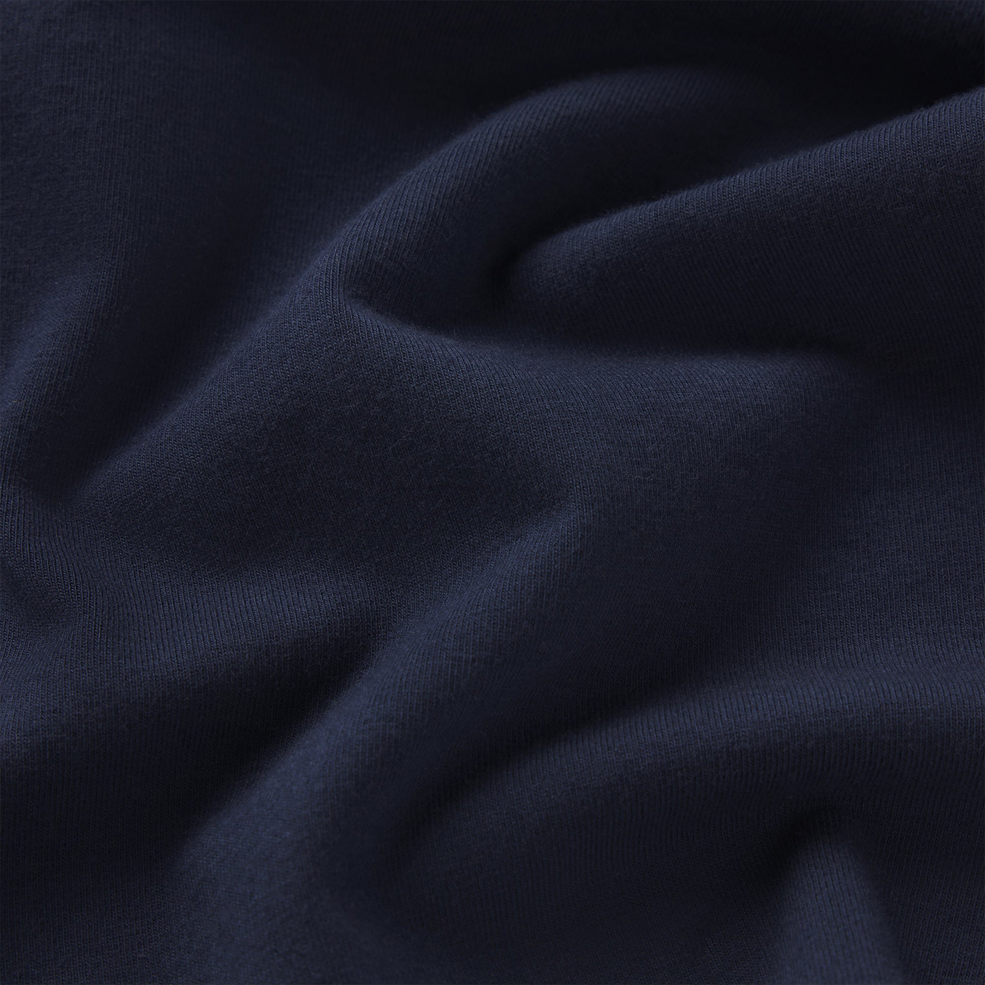 COTTON JERSEY SCOOP NECK T-SHIRT | NAVY