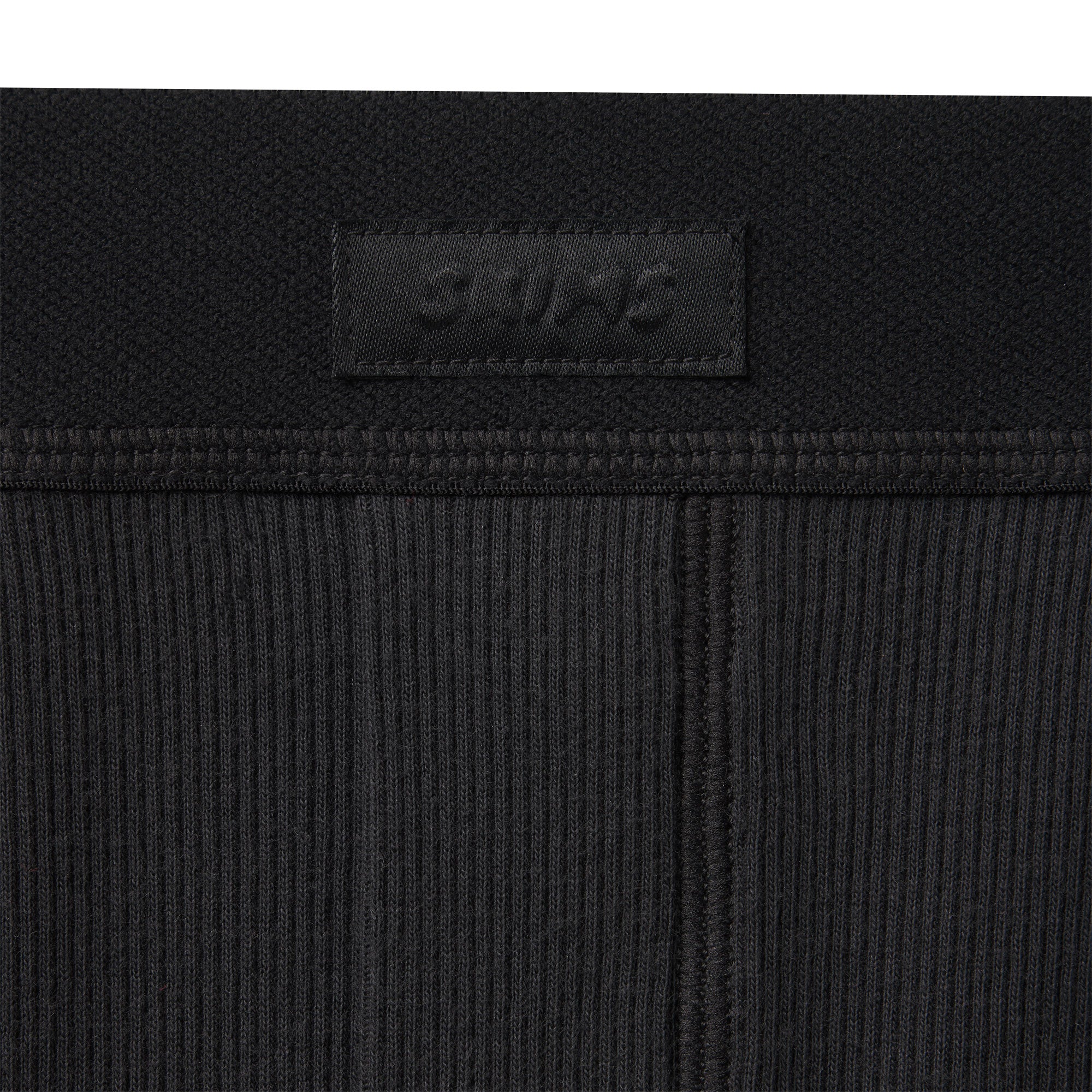 COTTON RIB LOOSE BOXER | SOOT
