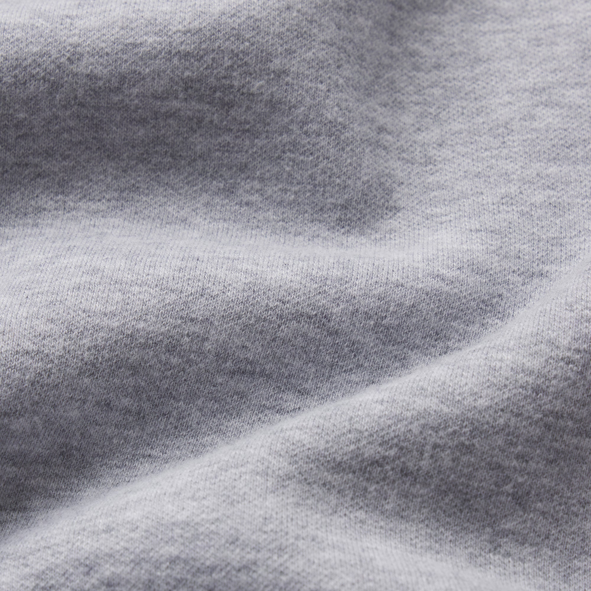 COTTON FLEECE BOMBER JACKET | HEATHER GREY