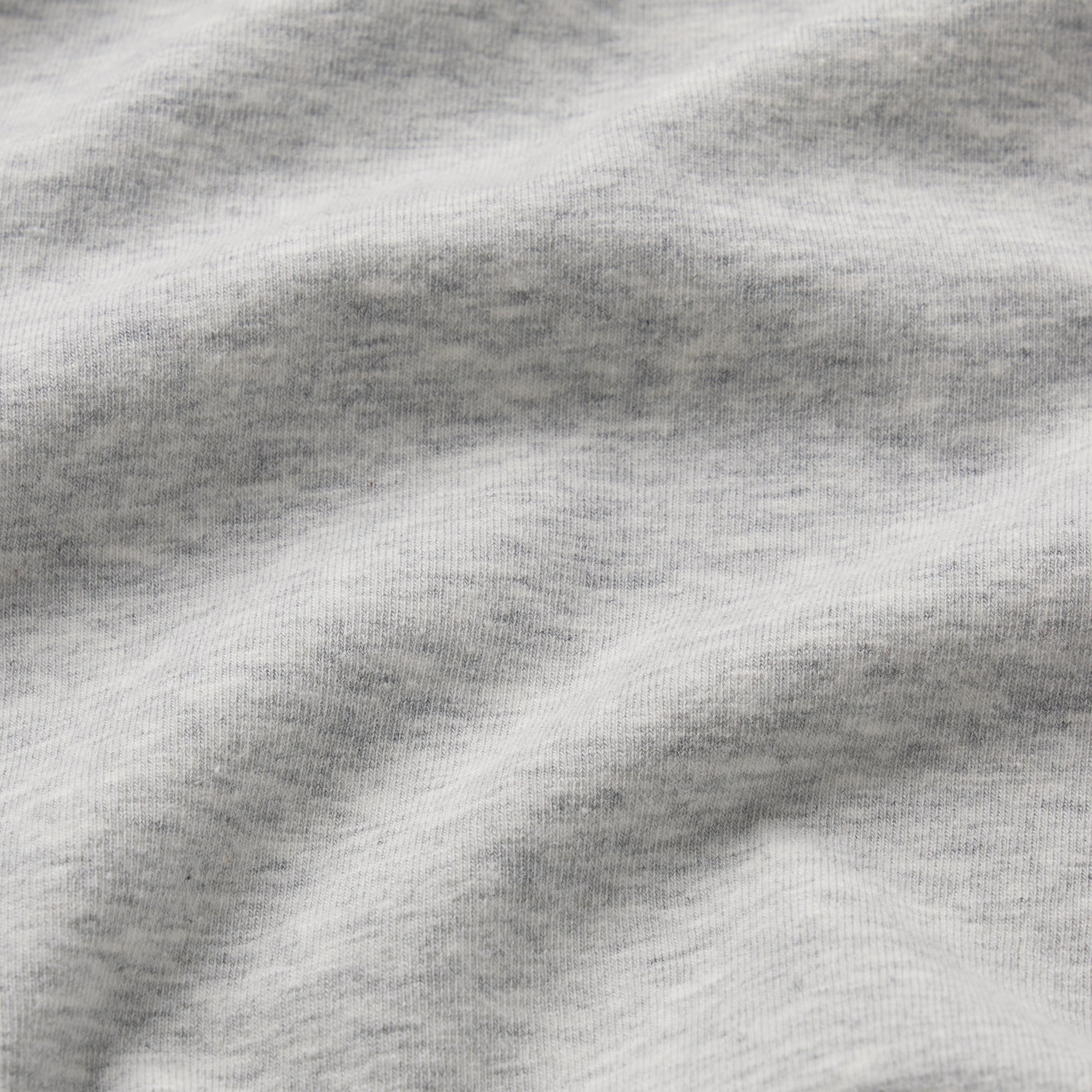 COTTON JERSEY TURTLENECK LONG SLEEVE | LIGHT HEATHER GREY