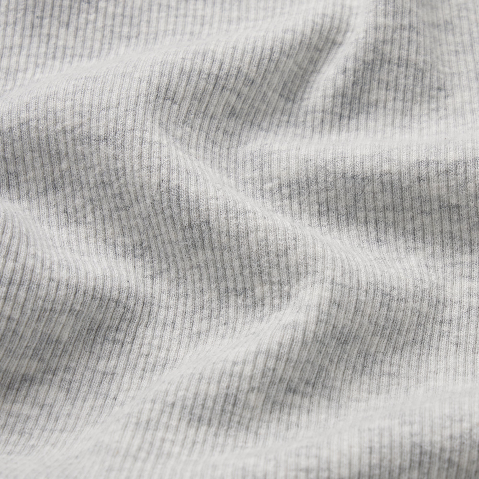 COTTON RIB MID RISE LEGGING | LIGHT HEATHER GREY