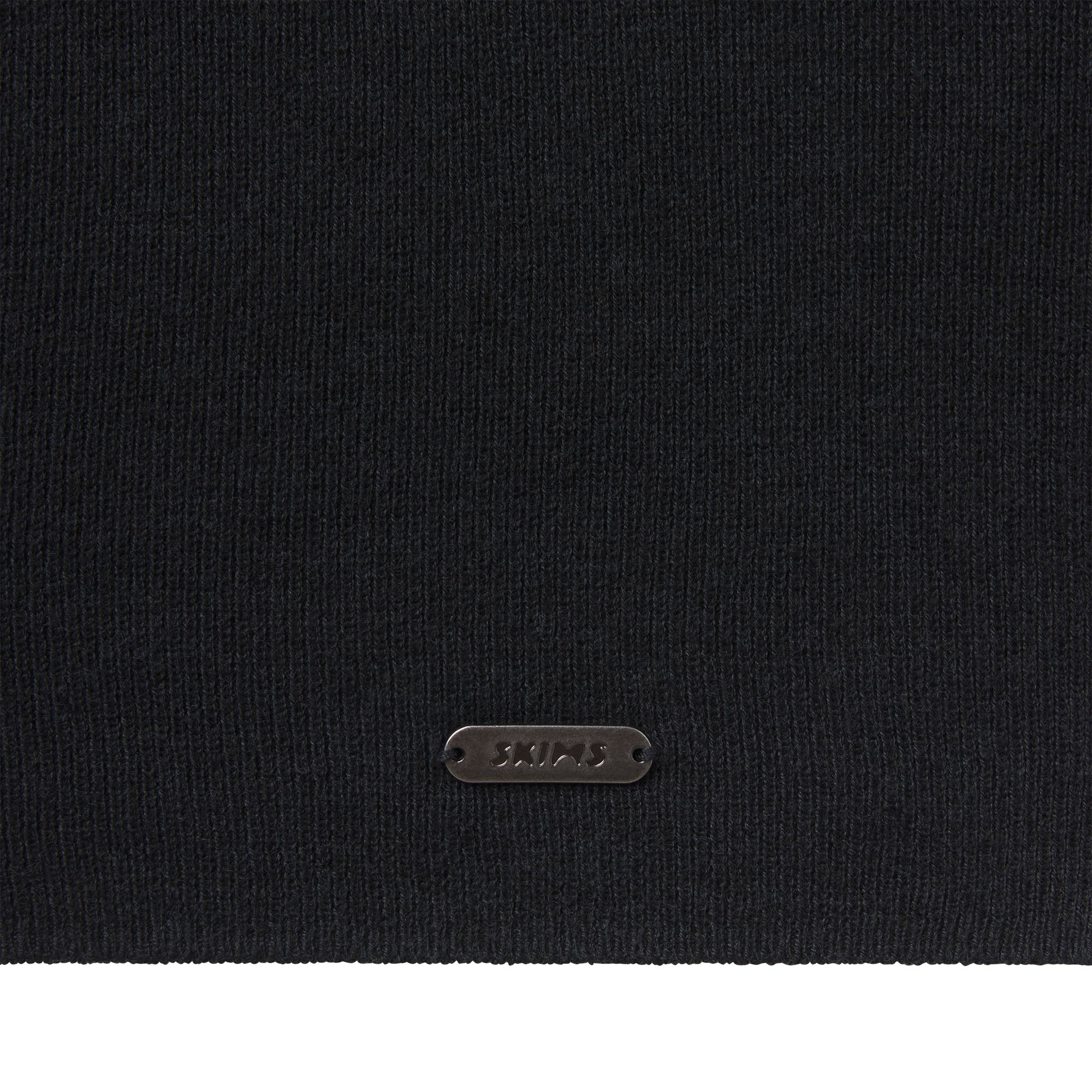 ESSENTIAL KNIT MOCK NECK MINI DRESS | ONYX