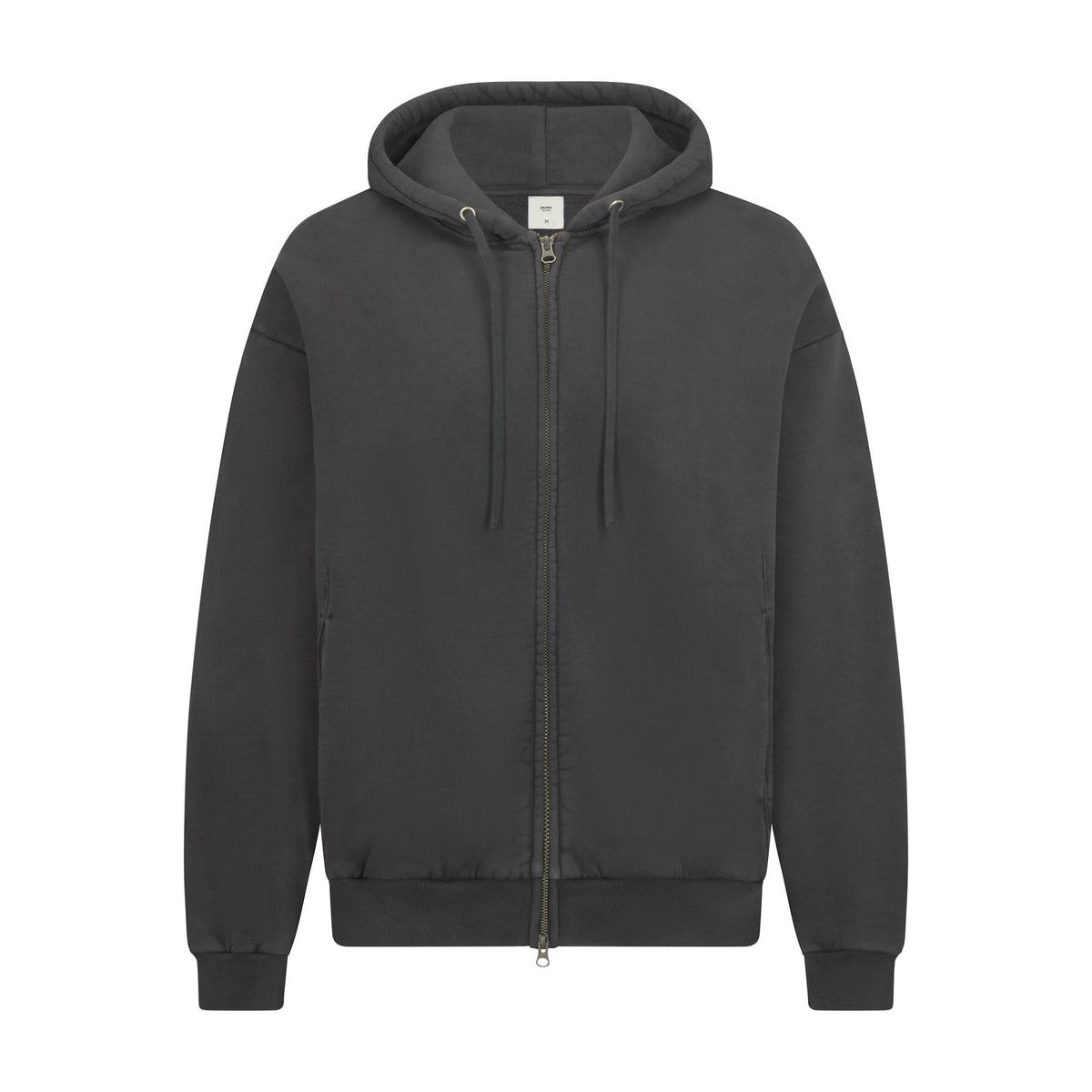 HEAVYWEIGHT FLEECE MENS ZIP UP HOODIE | ONYX