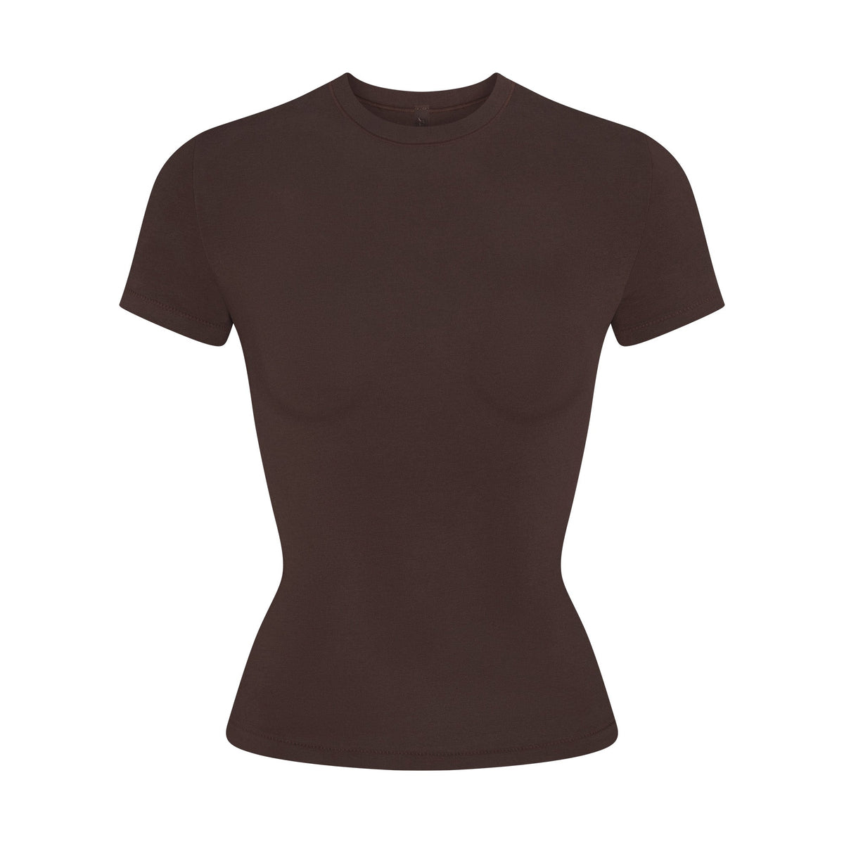 COTTON JERSEY T-SHIRT | ESPRESSO
