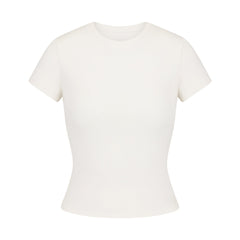 COTTON RIB T-SHIRT | MARBLE