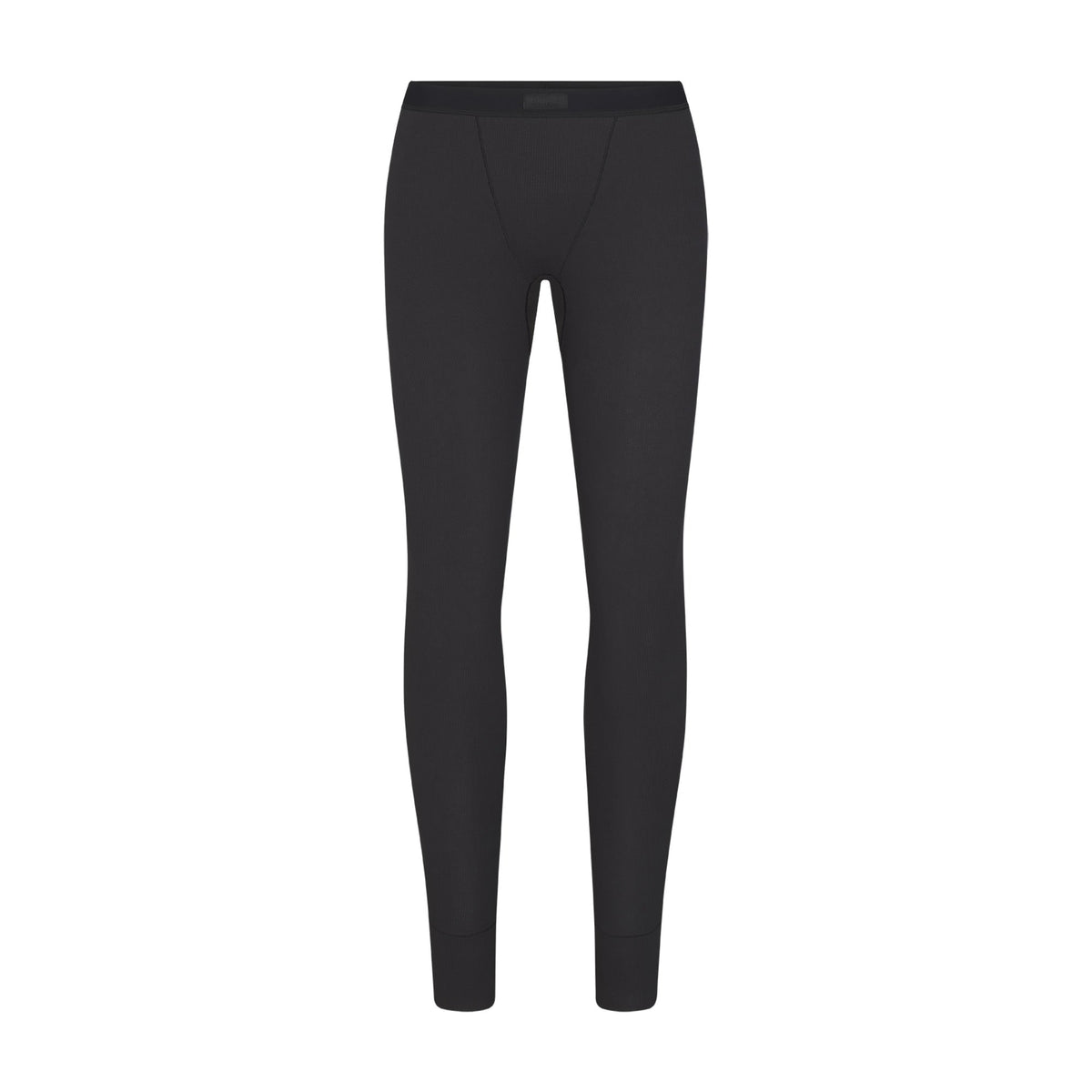 COTTON RIB MID RISE LEGGING | SOOT