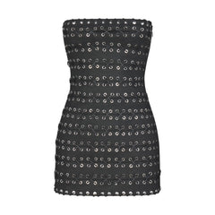 LUDOVIC DE SAINT SERNIN X SKIMS WAXED COTTON MINI DRESS | ONYX
