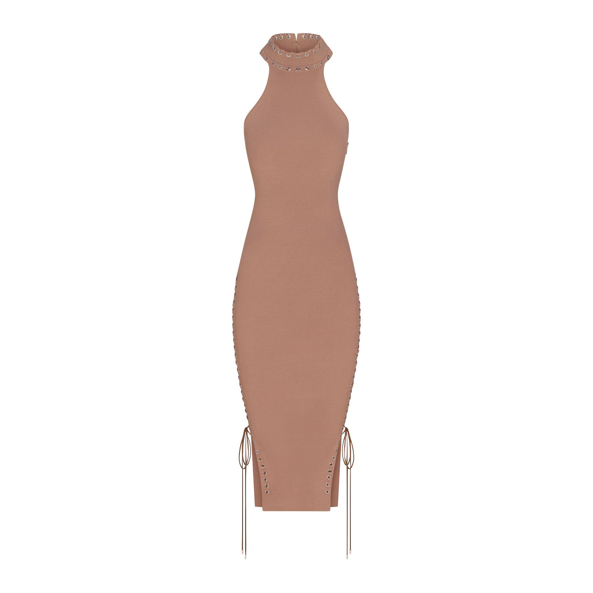 LUDOVIC DE SAINT SERNIN X SKIMS REFINED KNIT HALTER DRESS | SIENNA