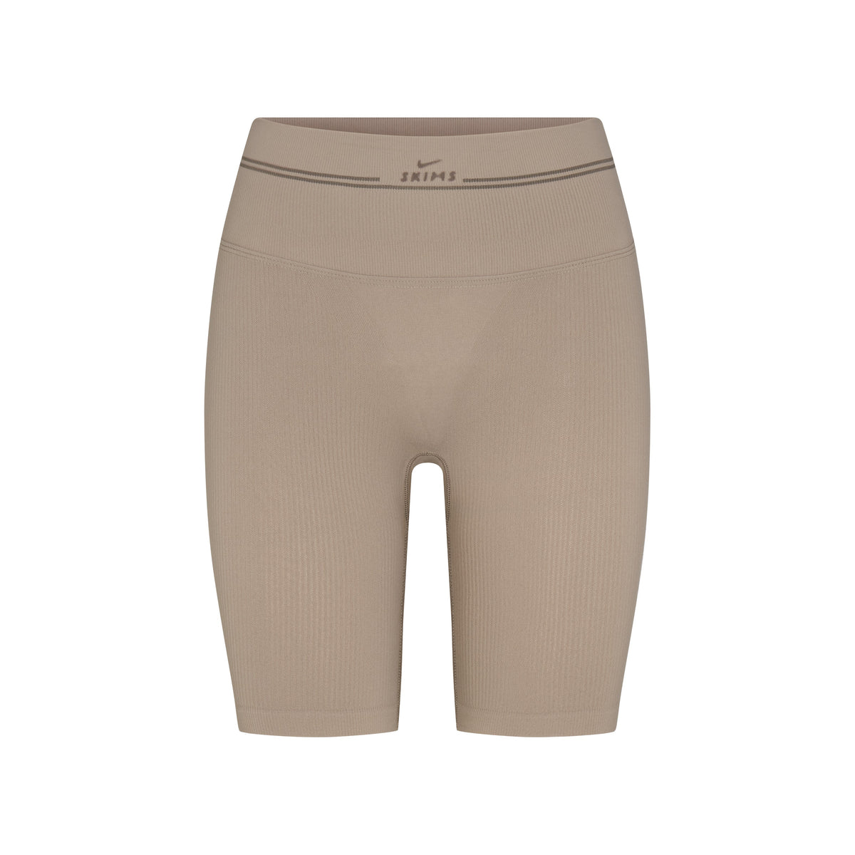 NikeSKIMS RIBBED SEAMLESS 5" BIKER SHORT | DRIFTWOOD