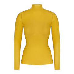NikeSKIMS WEIGHTLESS LAYERS MOCK NECK LONG SLEEVE TOP | CITRINE