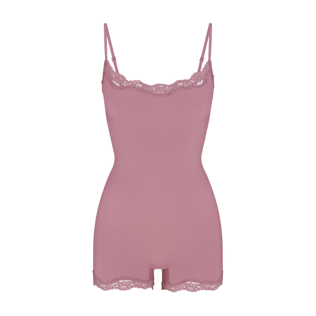 FITS EVERYBODY LACE ONESIE | MUTED MAUVE