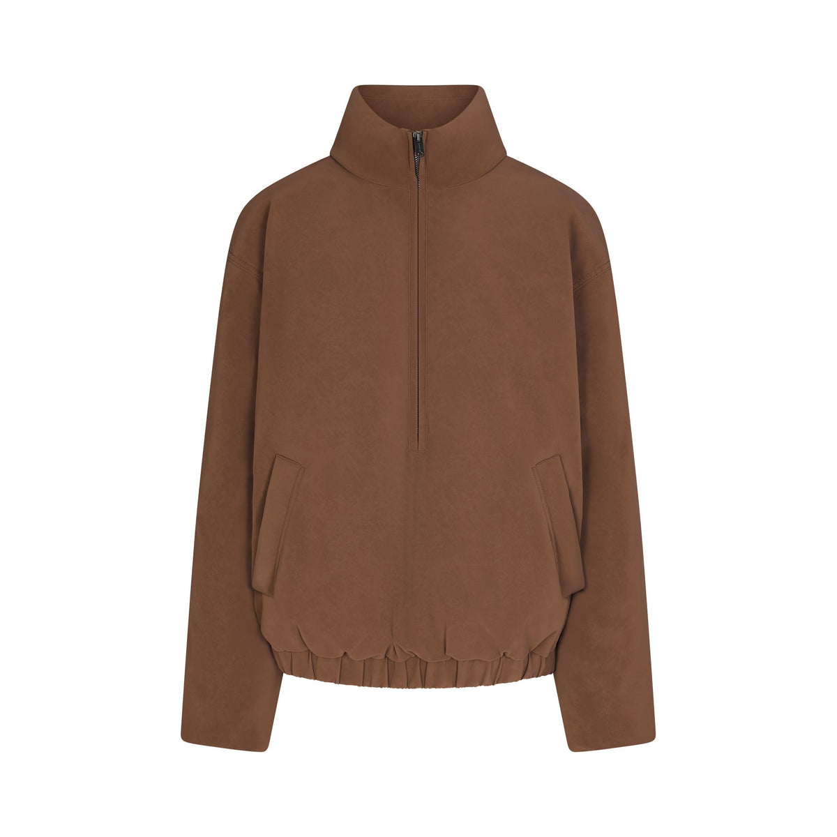 FAUX SUEDE HALF ZIP JACKET | JASPER