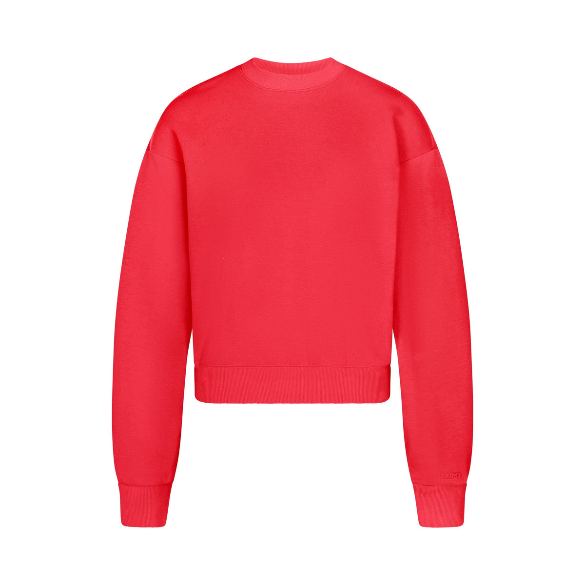 COTTON FLEECE CREWNECK | WASHED RED