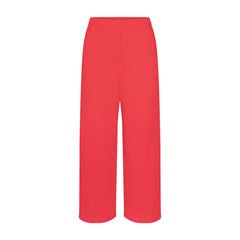 COTTON FLEECE STRAIGHT LEG PANT | WASHED RED