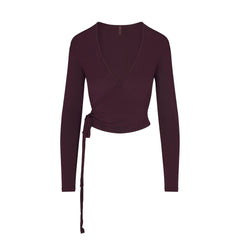 CLOUD SLEEP WRAP TOP | CURRANT