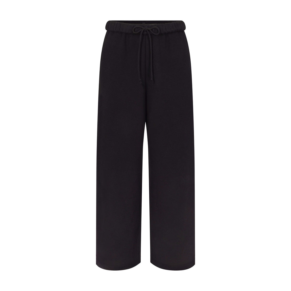 COTTON FLEECE STRAIGHT LEG PANT | ONYX