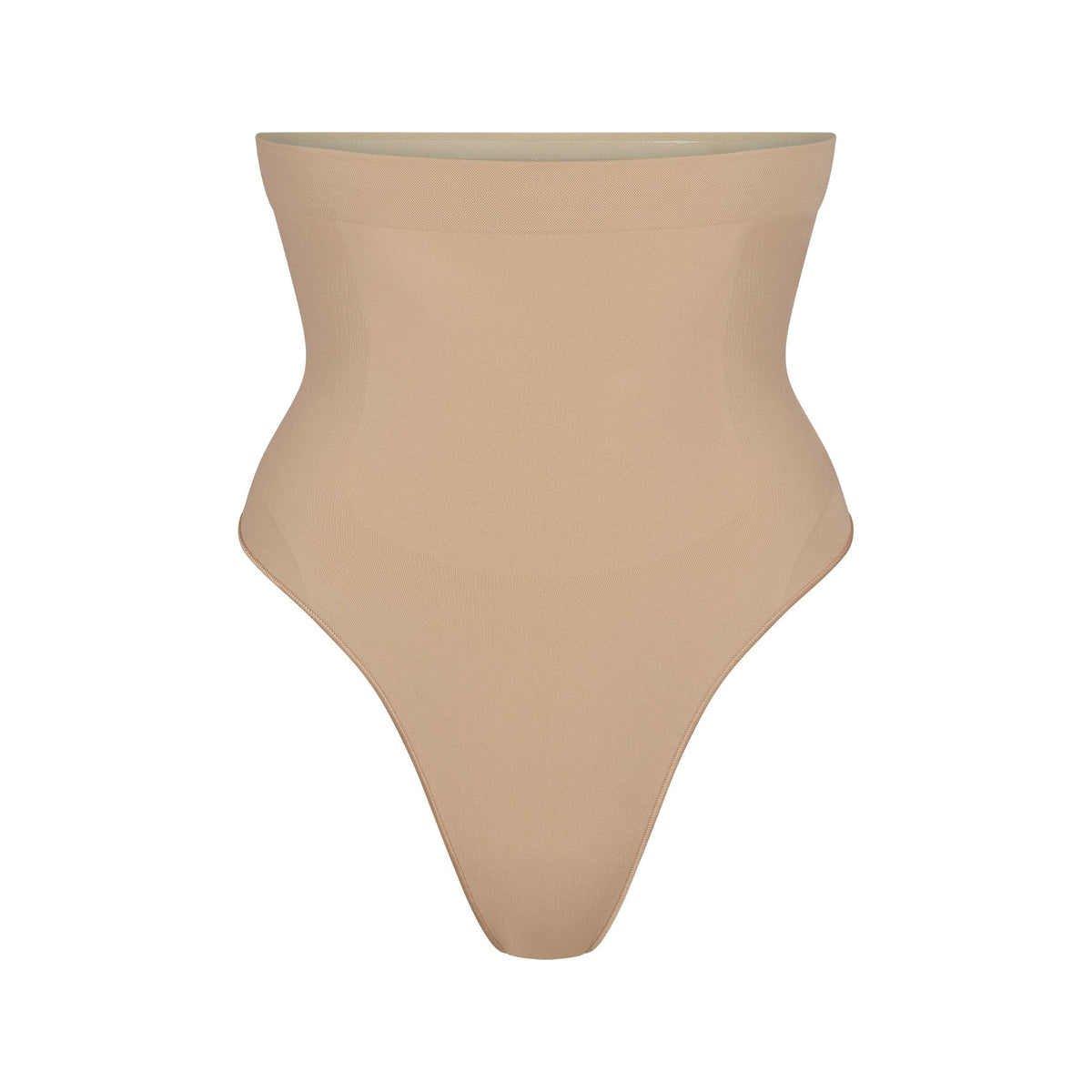 SEAMLESS SCULPT HIGH-WAISTED THONG | CLAY
