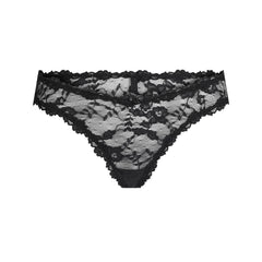 STRETCH LACE DIPPED THONG | SOOT