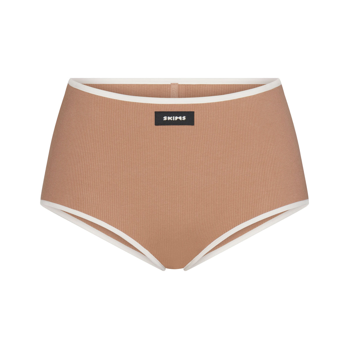 COTTON RIB BOY SHORT | SIENNA CONTRAST