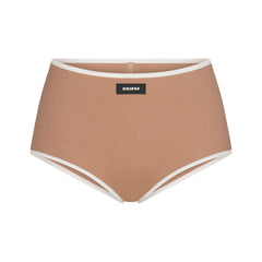 COTTON RIB BOY SHORT | SIENNA CONTRAST