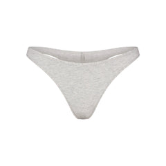 EVERYDAY COTTON THONG | LIGHT HEATHER GREY